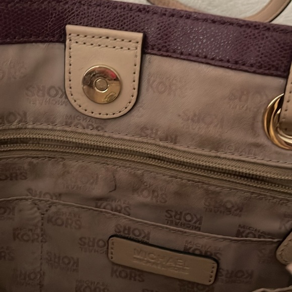 Michael Kors Burgundy satchel bag - Picture 4 of 4